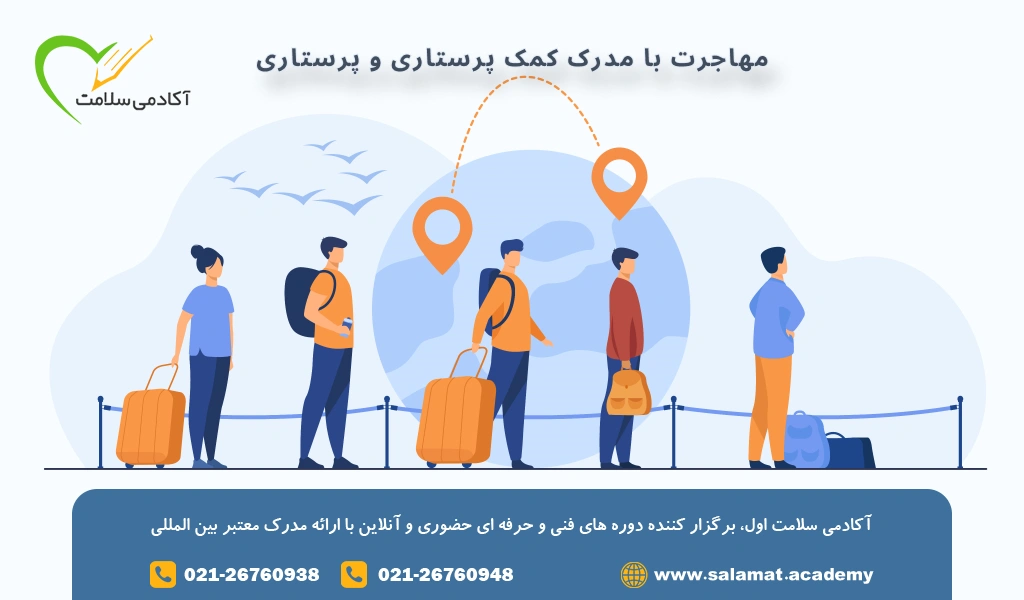 مهاجرت با مدرک کمک پرستاری؛ مراحل و شرایط آن