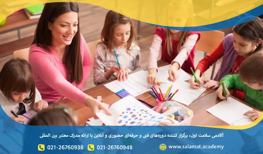 حقوق مربی نقاشی مهد کودک