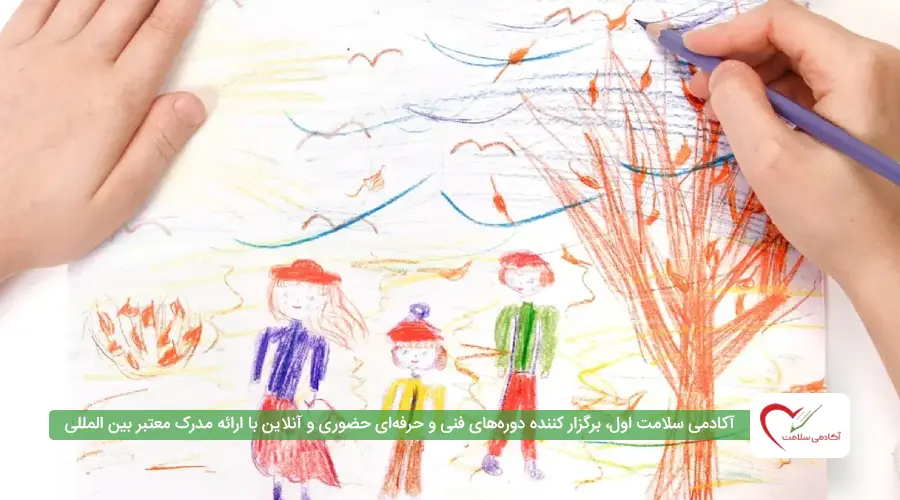 آموزش نقاشی به کودکان 7 ساله با مداد رنگی