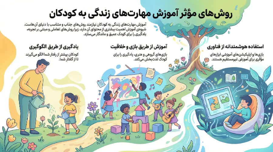 روش آموزش مهارت به کودکان