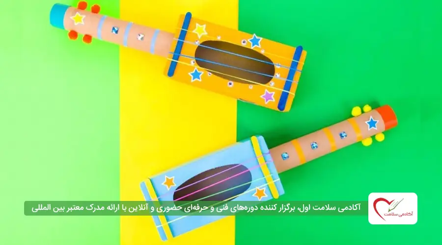 ساخت گیتار با جعبه کفش