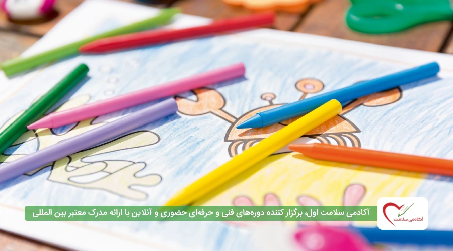 مداد رنگی، مداد شمعی و ماژیک برای مهد کودک