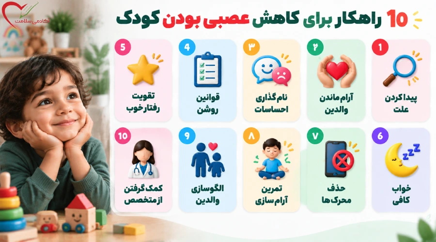 10 راهکار برای کاهش عصبی بودن کودک