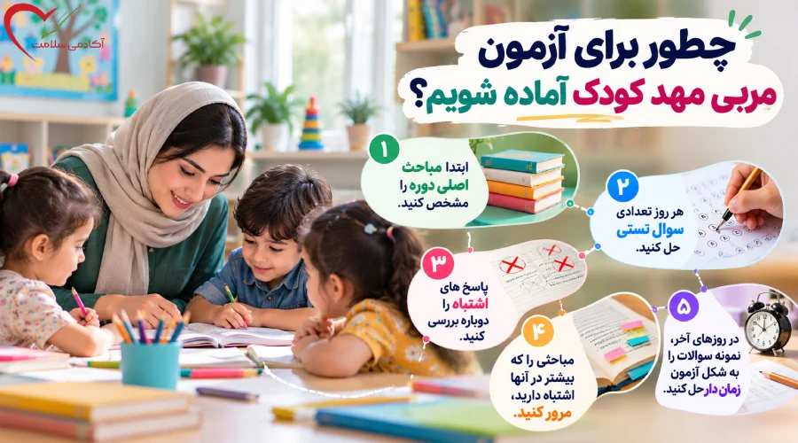 چطور برای آزمون مربی مهد کودک آماده شویم؟